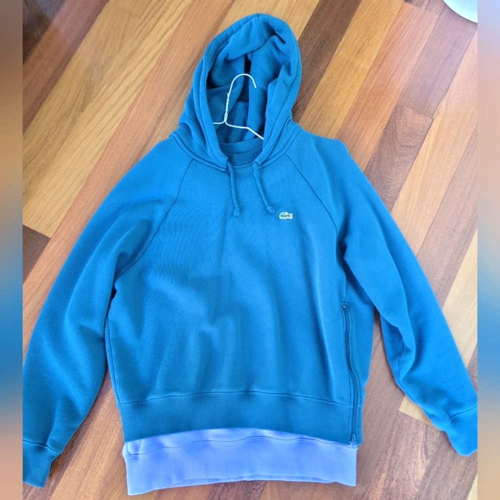 Lacoste double layer trim hoodie size 34